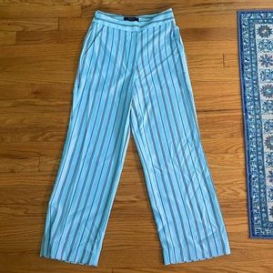 Striped Light Blue Dress Pants